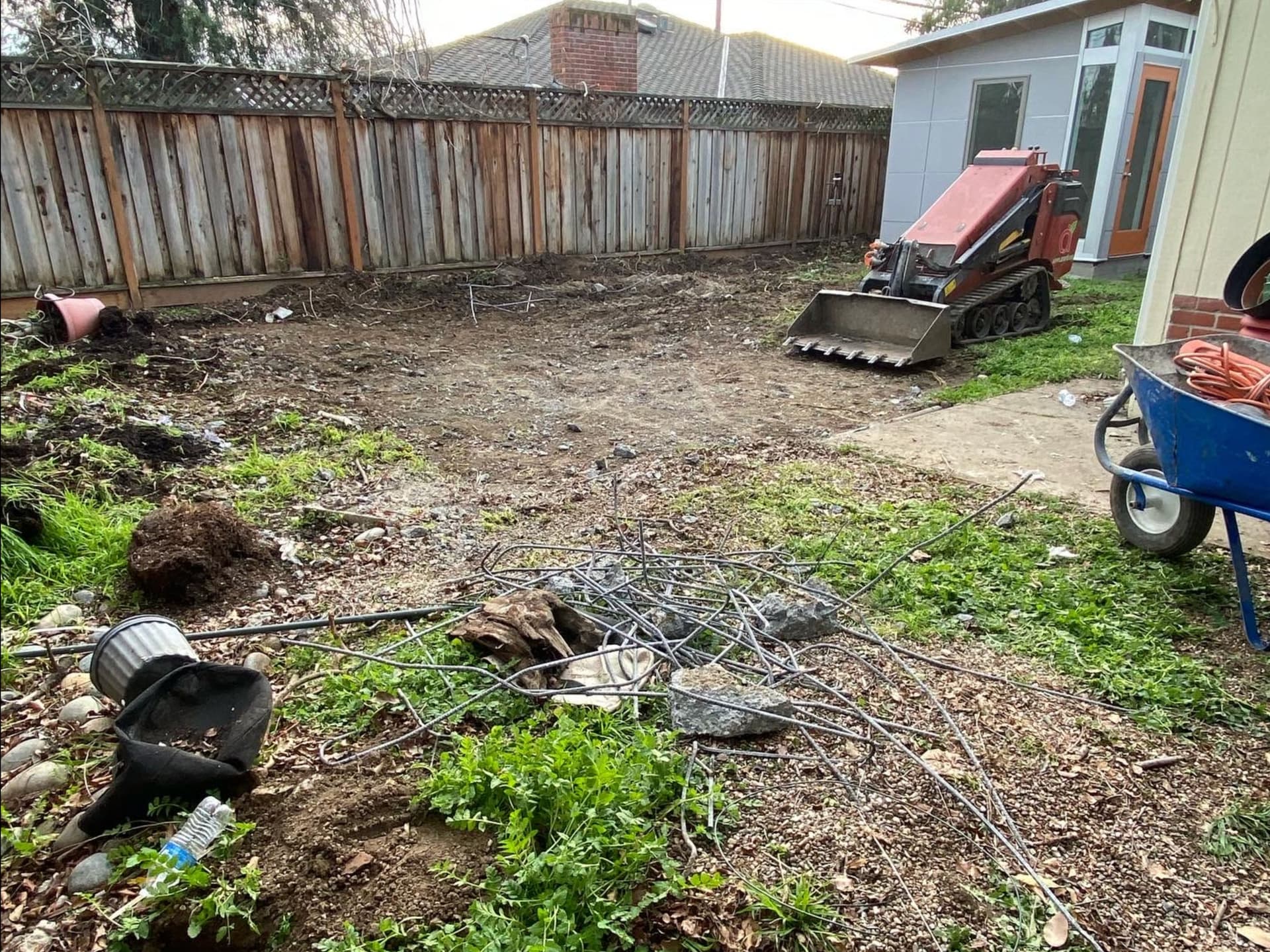 Backyard Upgrade with Stylish Walkway and Lawn image